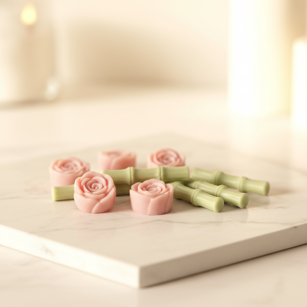 Wax melts flores bambú